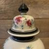 www.queensbrocanteboutique.nl webwinkel brocante vintage curiosa dekselvaas gebloemd gouda keramiek holland