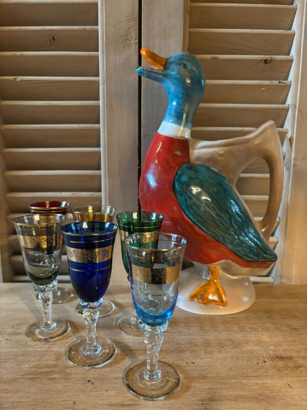 www.queensbrocanteboutique.nl webwinkel brocante vintage curiosa waterkan eend cadeabon