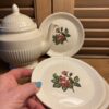 www.queensbrocanteboutique.nl brocante vintage curiosa wedgwood moss rose gebloemd gebaksbordjes webwinkel